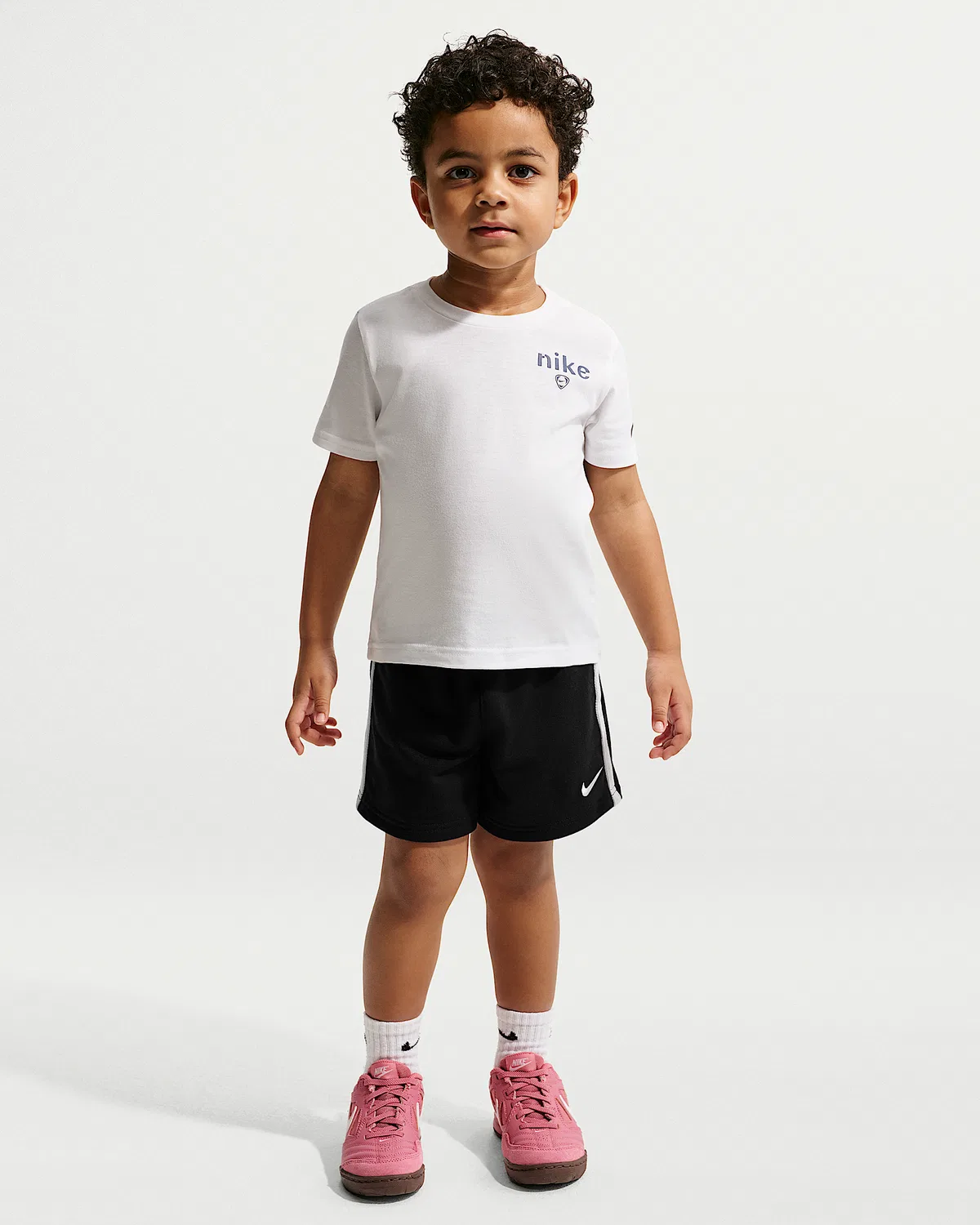 Детские шорты из французского футера Nike Sportswear Goal Mode, Black