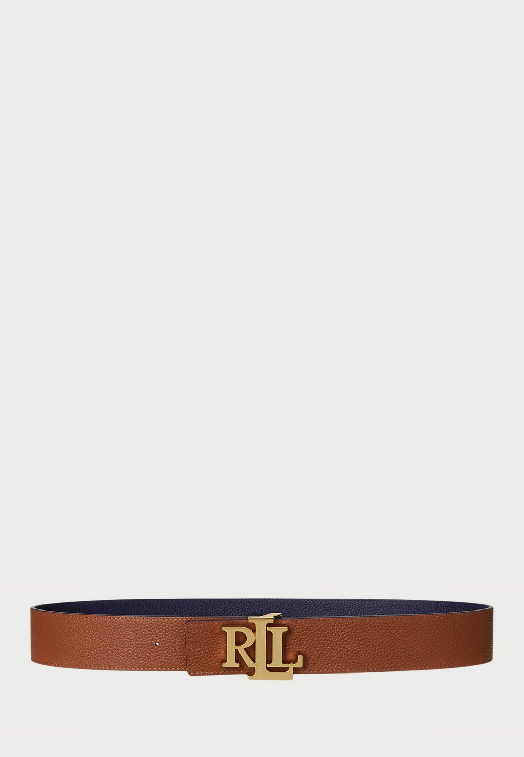 

Пояс Reversible Pebbled Leather Wide Lauren Ralph Lauren, темно-синий