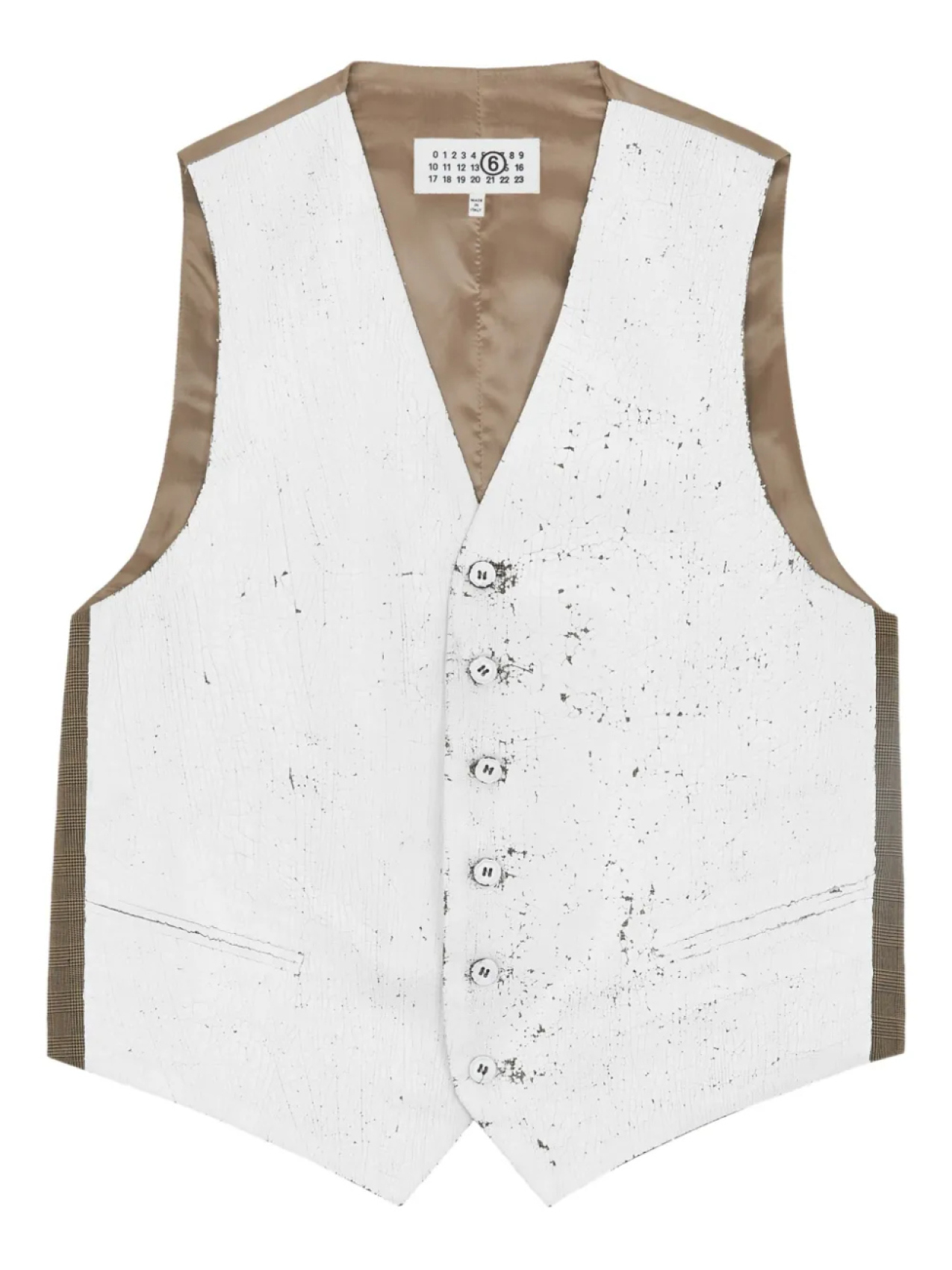 

Жилет на пуговицах MM6 Maison Margiela, белый