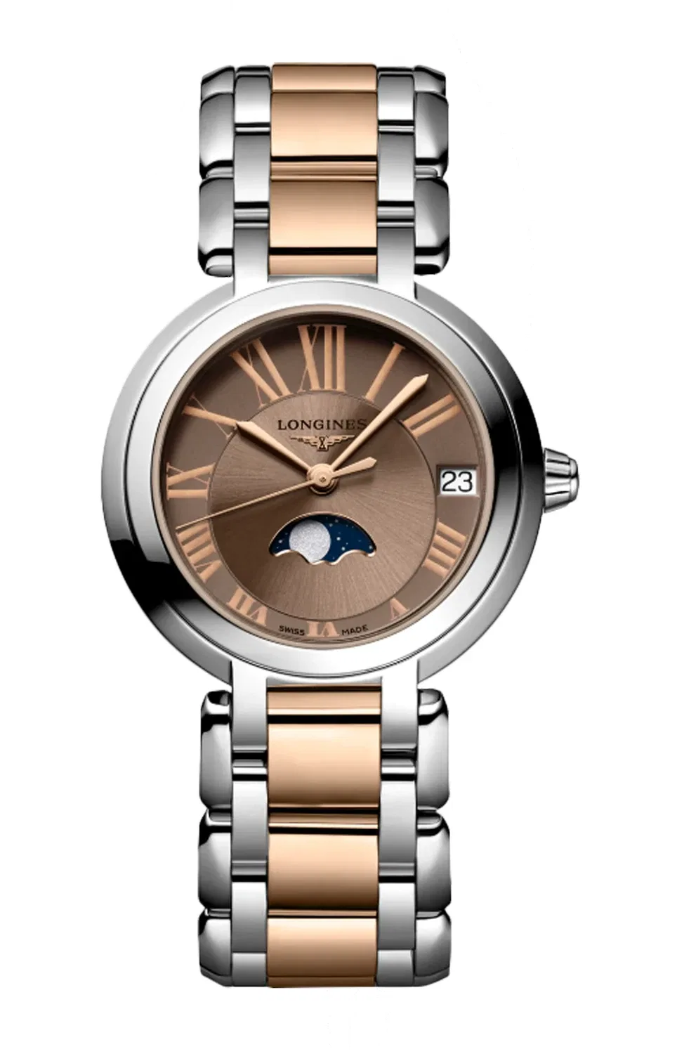 ЛОНЖИН ПРИМАЛУНА - L8.115.5.61.7 LONGINES, серебряный