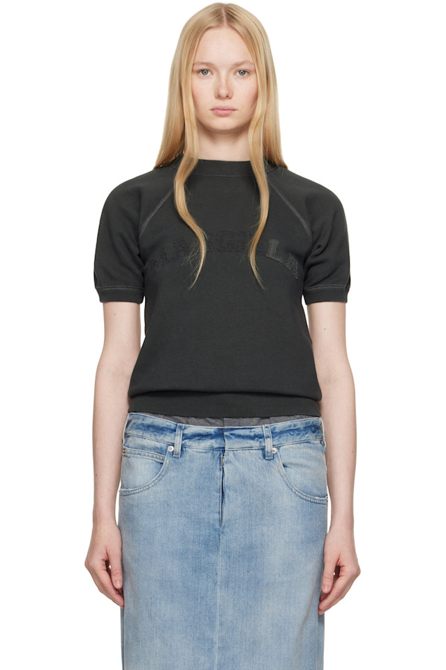 

Короткий рукав худи Maison Margiela, черный