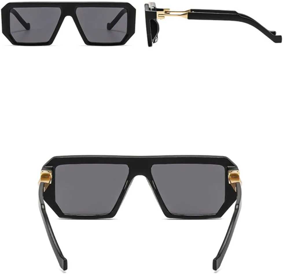 

Ретро-солнцезащитные очки квадратной формы 2027 года для женщин, модные очки с прозрачным градиентом и защитой от УФ-излучения для мужчин MTZJH, Orange Light Gray