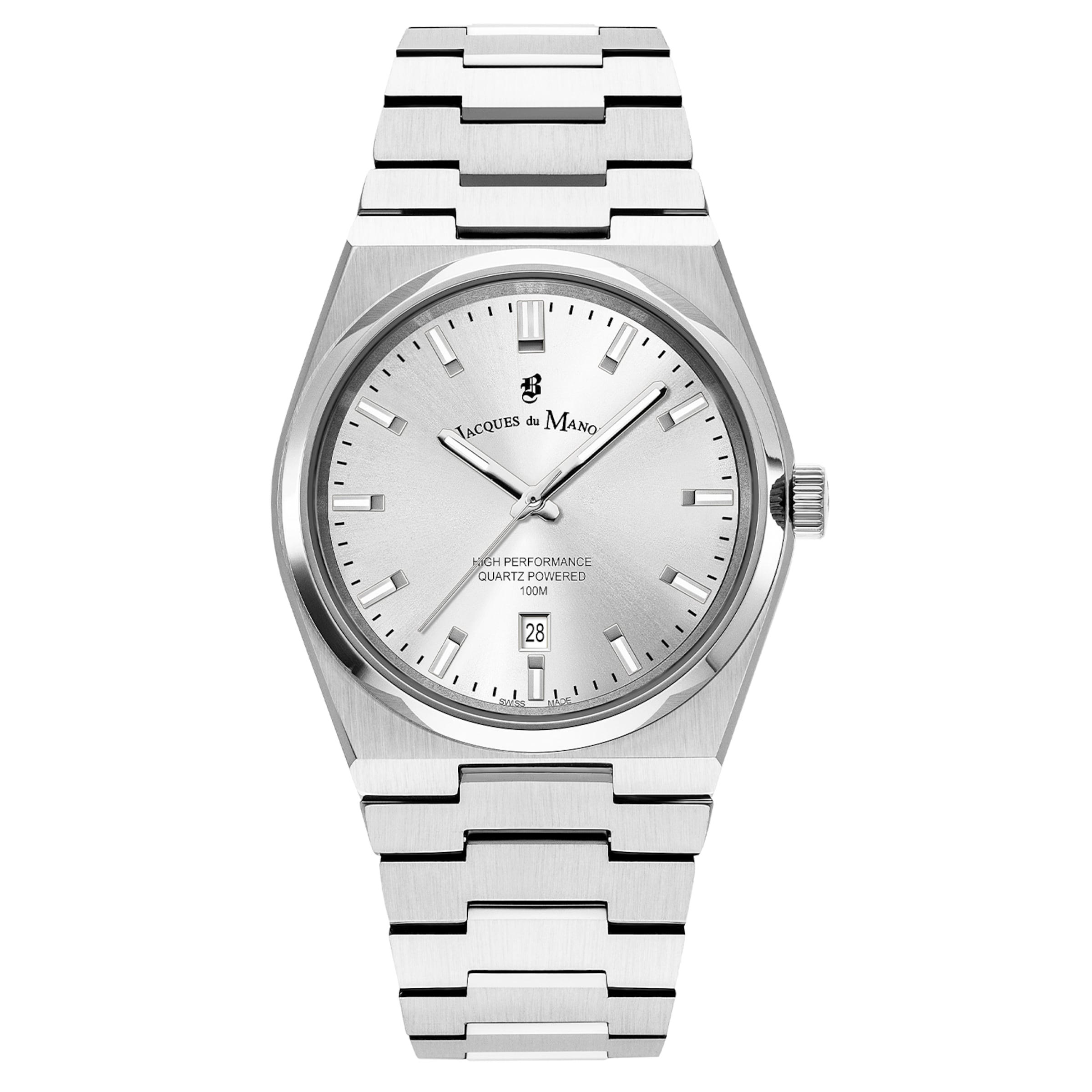 

Jacques du Manoir Серебряные аналоговые часы