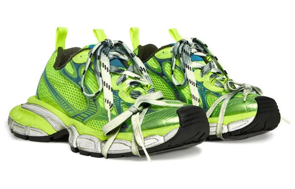 Кроссовки 3xl sneakers 'fluorescent green mesh and polyurethane' Balenciaga, зеленый — фото 3