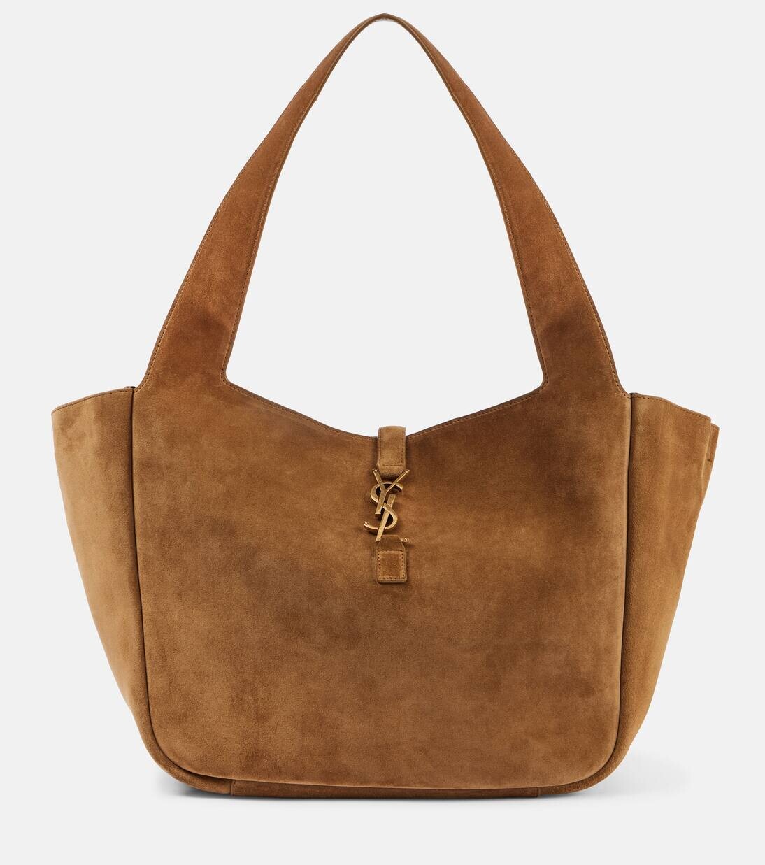 

Сумка-тоут из замши Le 5 à 7 Bea Saint Laurent, цвет golden leaf