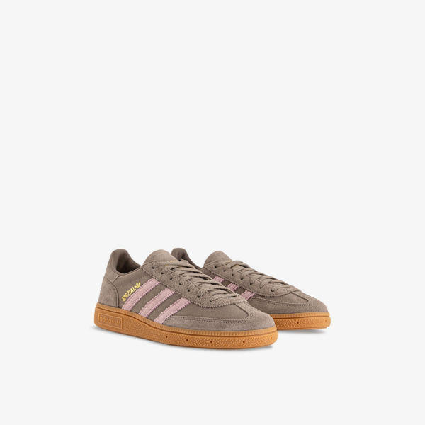 Кроссовки замшевые Adidas Handball Spezial, коричневый — фото 3