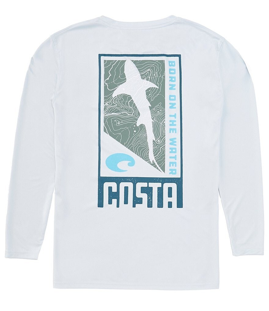 

Футболка Costa с длинным рукавом Tech Finder, синий