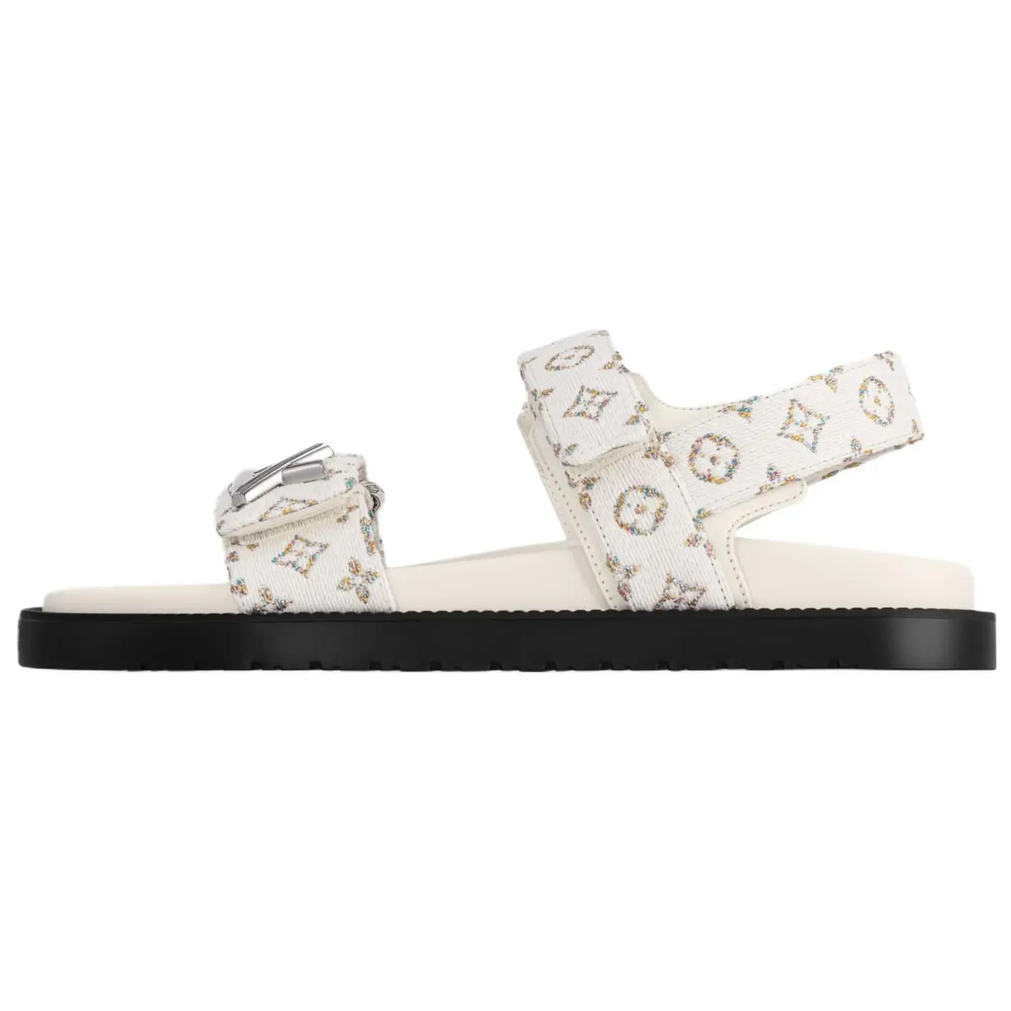 LOUIS VUITTON Сандалии Sunset Comfort One Strap, женские, белые