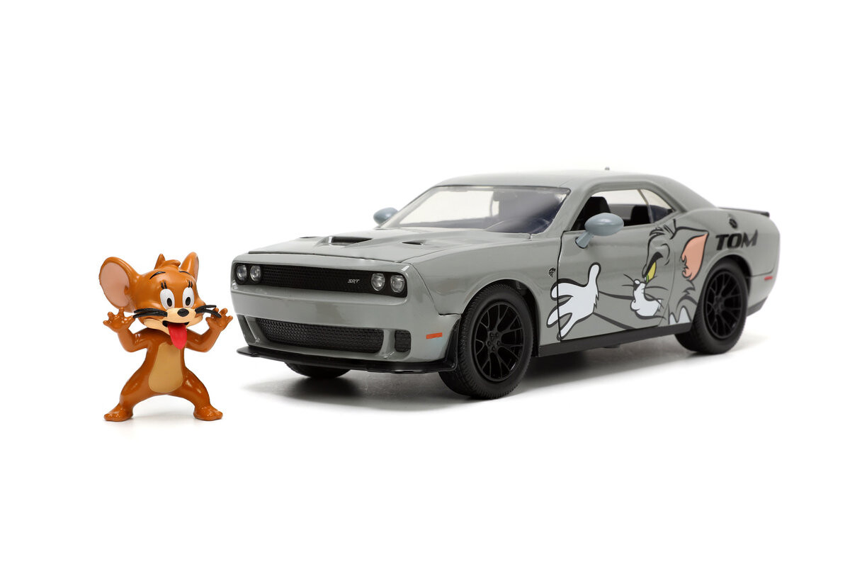

Jada Tom And Jerry 2015 Dodge Challenger Hellcat Grey + Фигурка 1:24 253255047