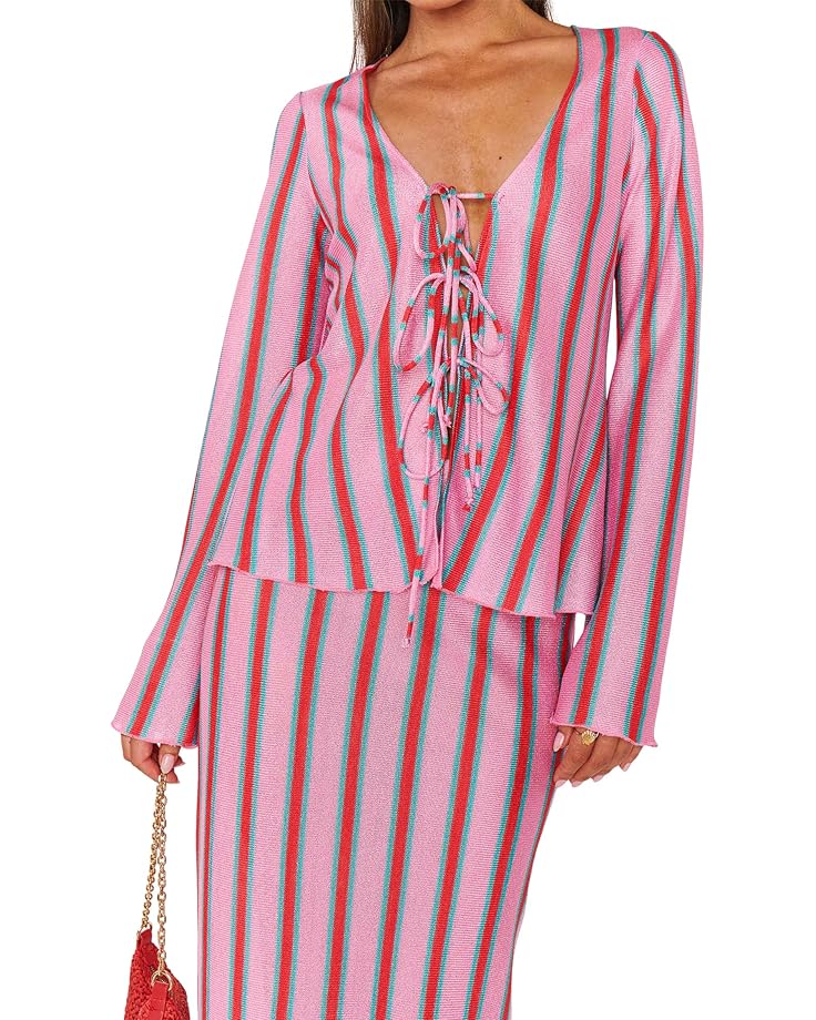 

Топ Show Me Your Mumu Thrill Tie Top, цвет Porto Stripe