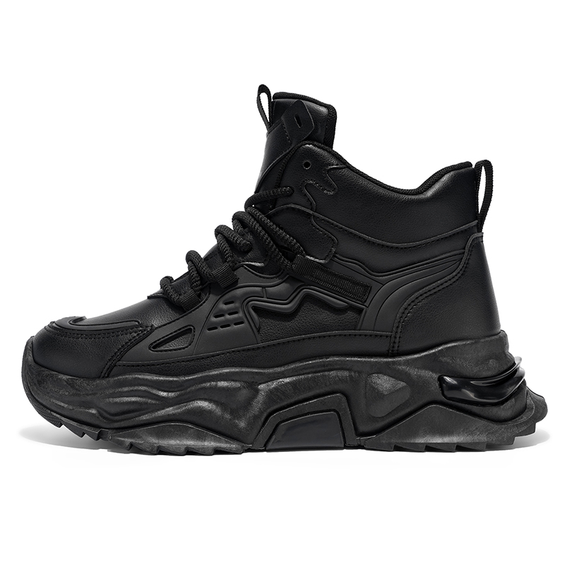 

PNKE Высокие массивные кроссовки мужские черные, цвет Black