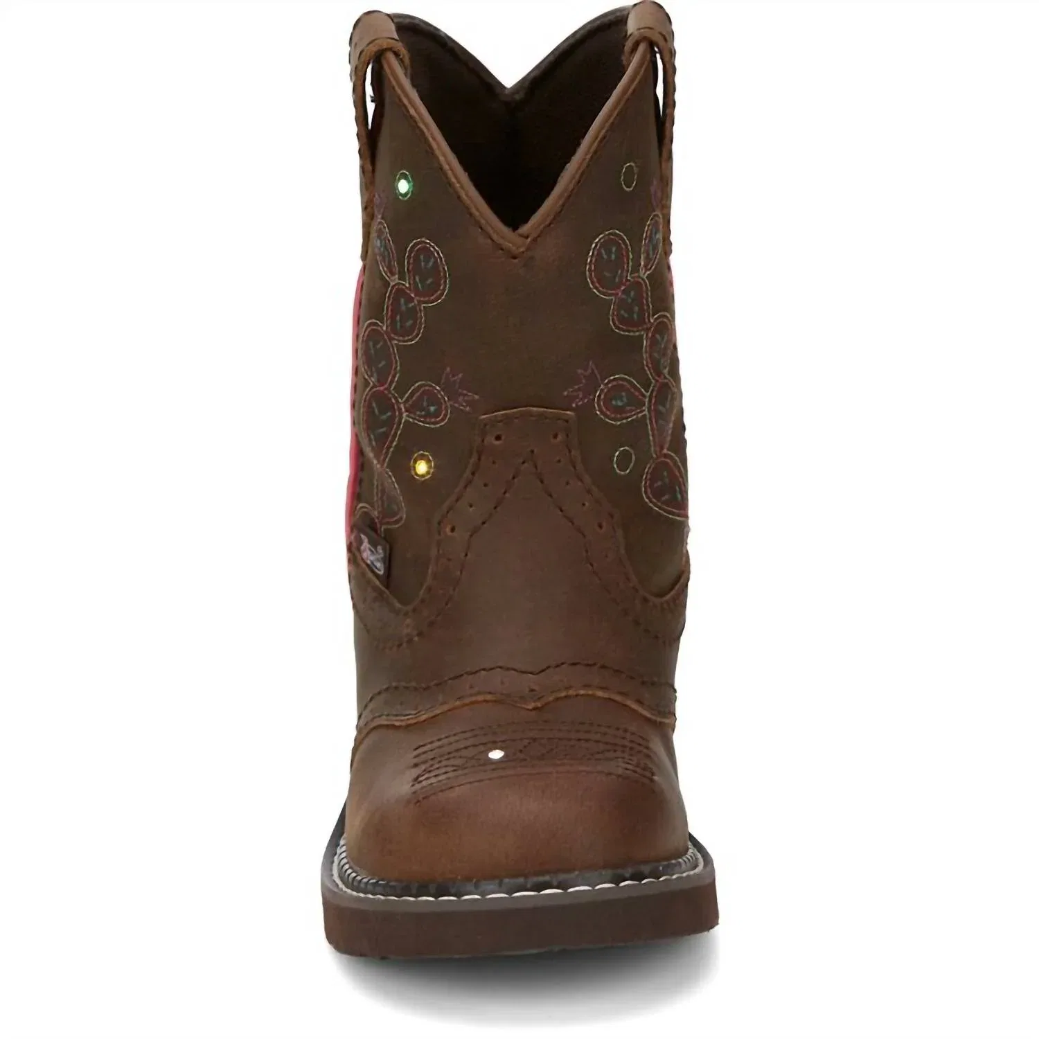 Justin Boots Блестящие ковбойские сапоги для девочек коричневого цвета — фото 4