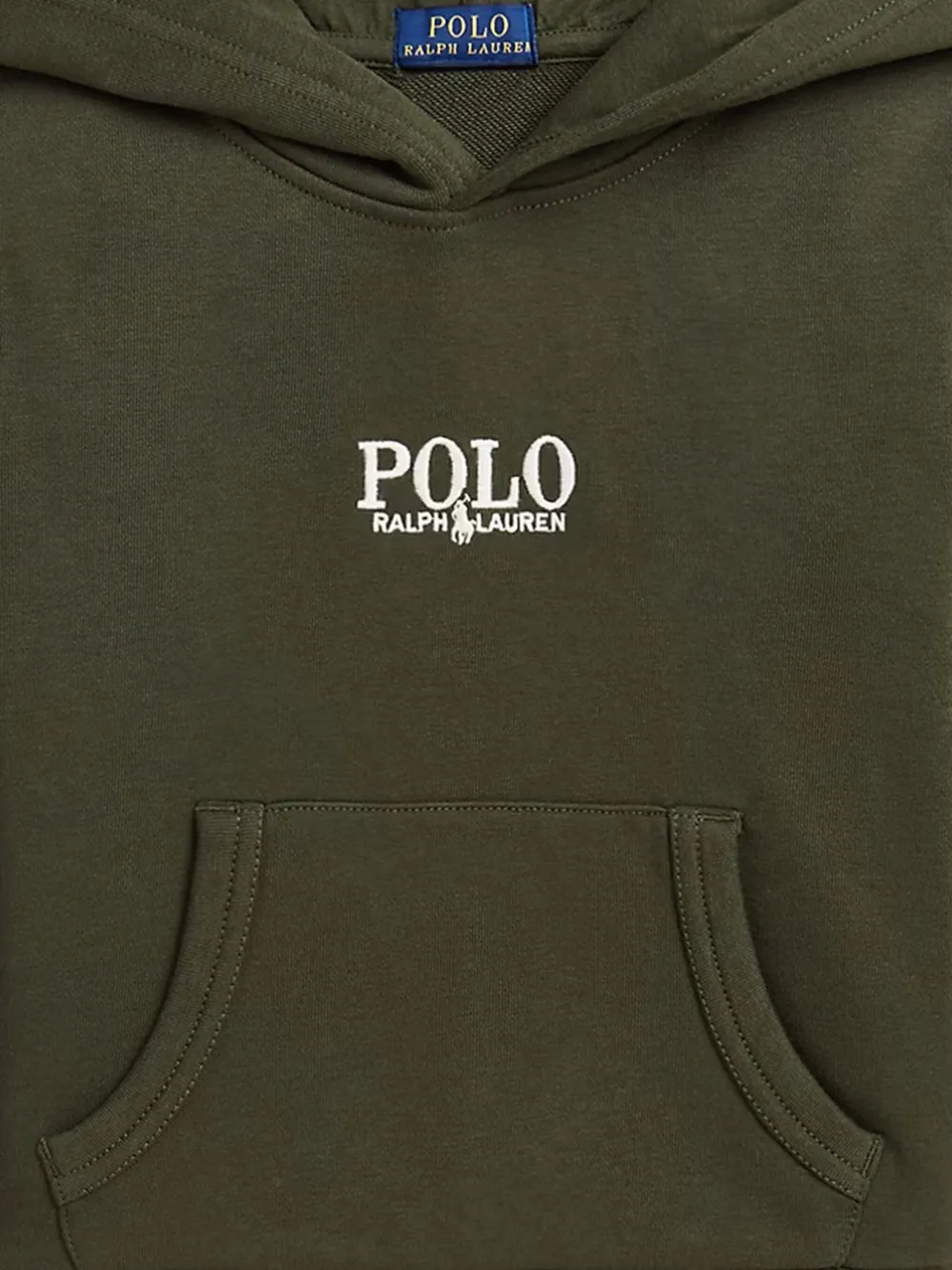 Махровое худи POLO RALPH LAUREN KIDS, зеленый — фото 4