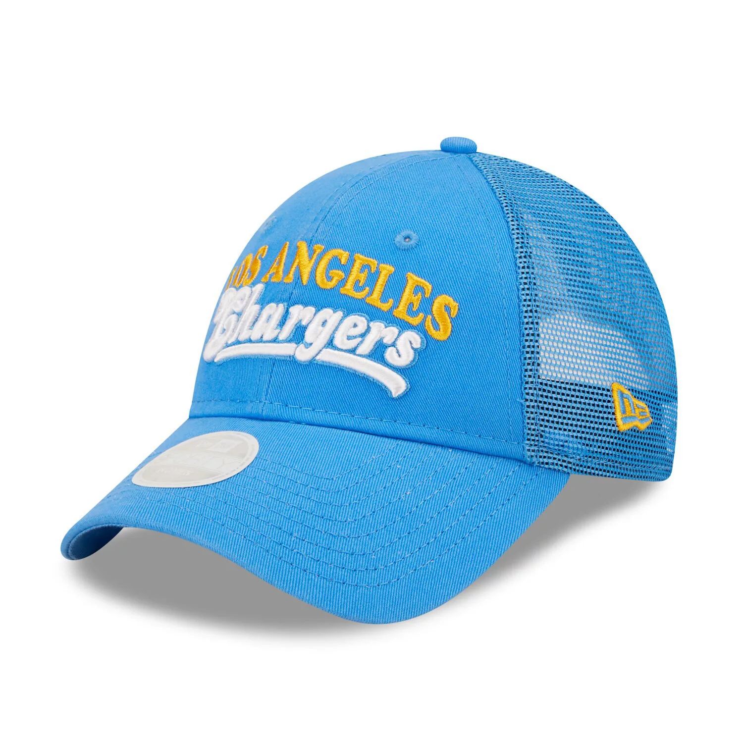 

Женская кепка New Era Powder Blue Los Angeles Chargers Team Trucker 9FORTY Snapback New Era