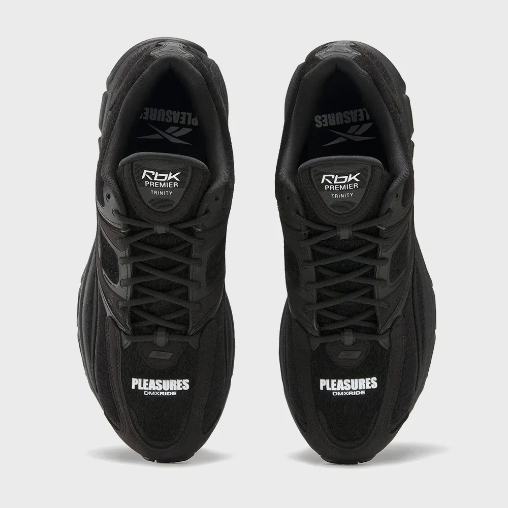Мужские чёрные сникеры Reebok x Pleasures Premier Trinity — фото 4