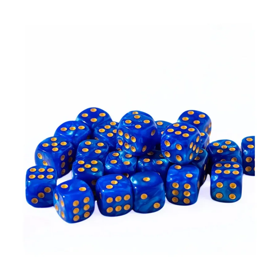 

12мм d6 River's Edge с желтым (25), Dice - 25 Piece D6 Sets (Easy Roller Dice)