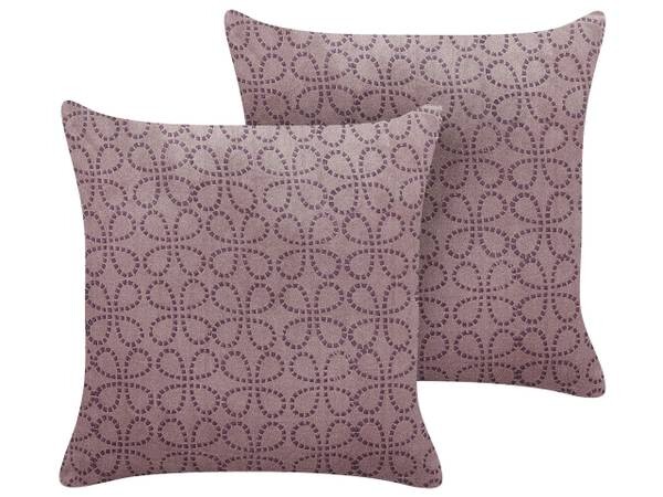 

Подушка Beliani 2 шт LARKSPUR, 45x45x45 см, розовый