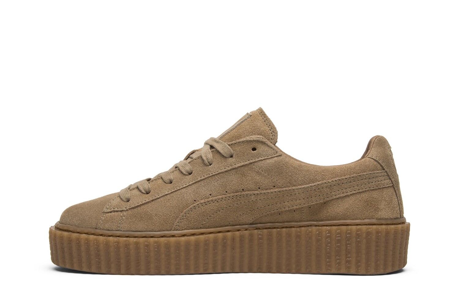 Кроссовки Fenty x Wmns Suede Creeper Puma, желто-коричневый — фото 3