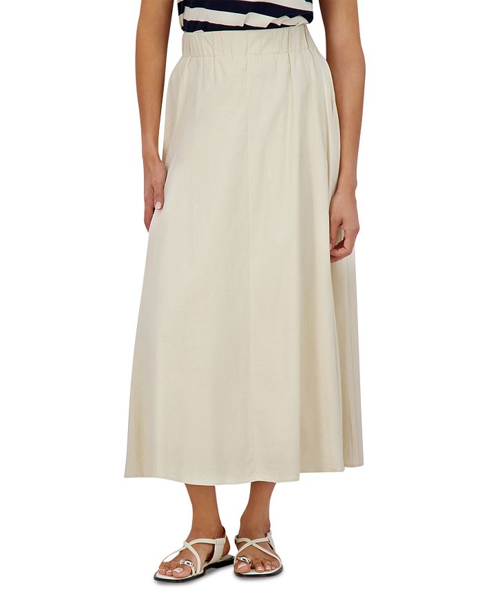 

Льняная юбка с панелями Point, слоновая кость/кремовый