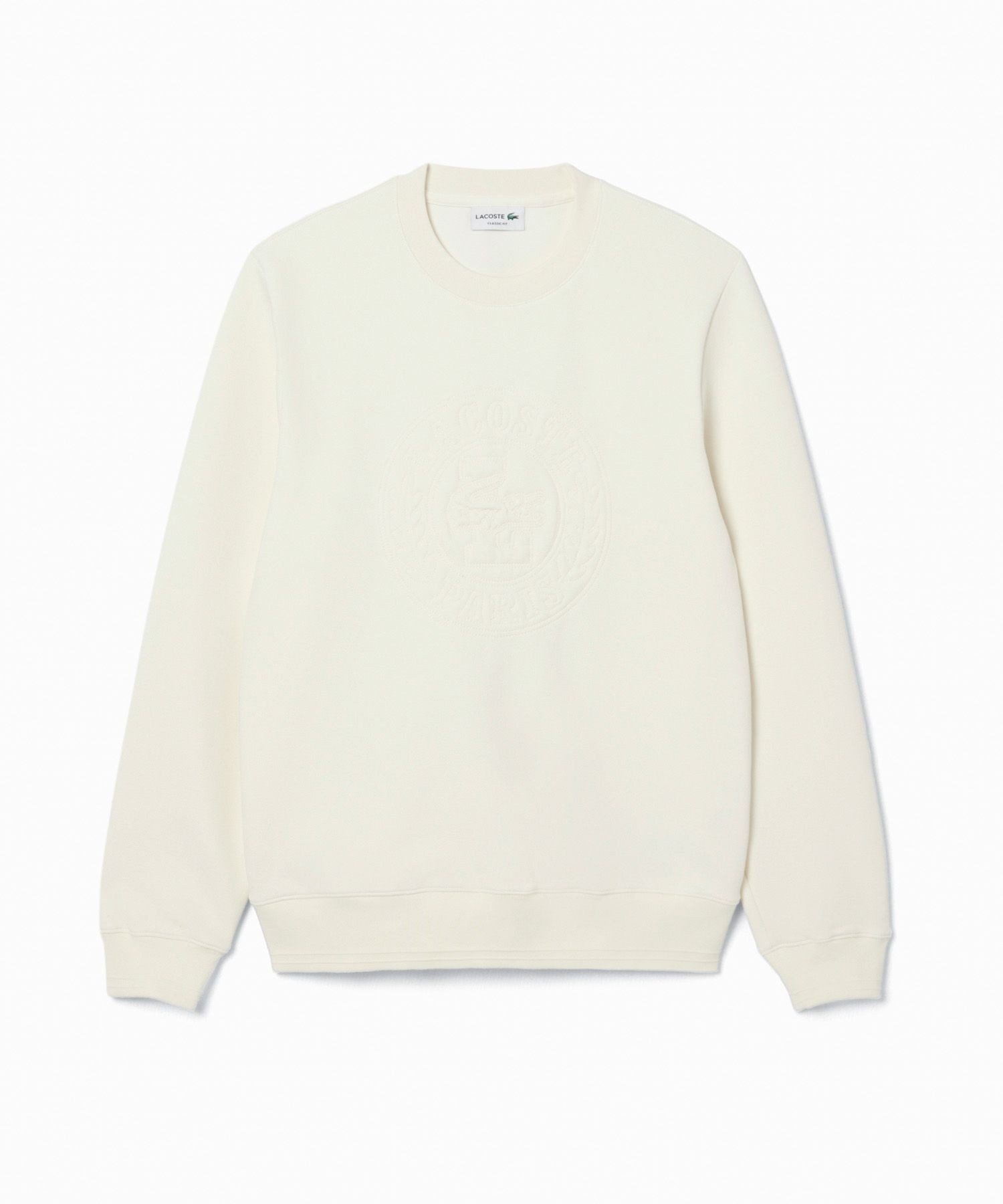 Толстовка LACOSTE с вышивкой, White — фото 3