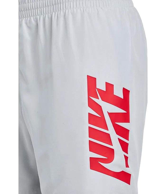 Плавки Nike Kids Breaker Cutout Swoosh 4" Brief Lined Volley, Wolf Grey — фото 3