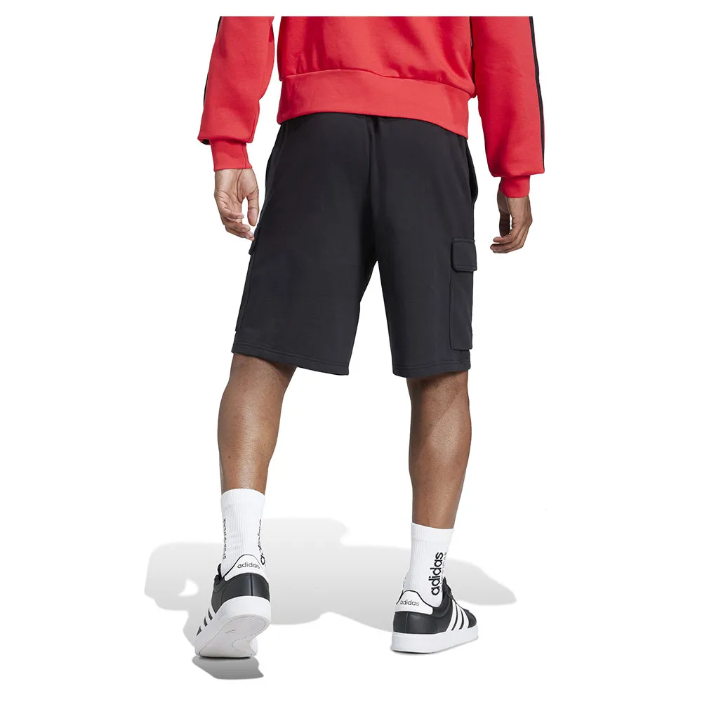 Шорты adidas Essentials Feel Cozy French Terry cargo, черный — фото 2