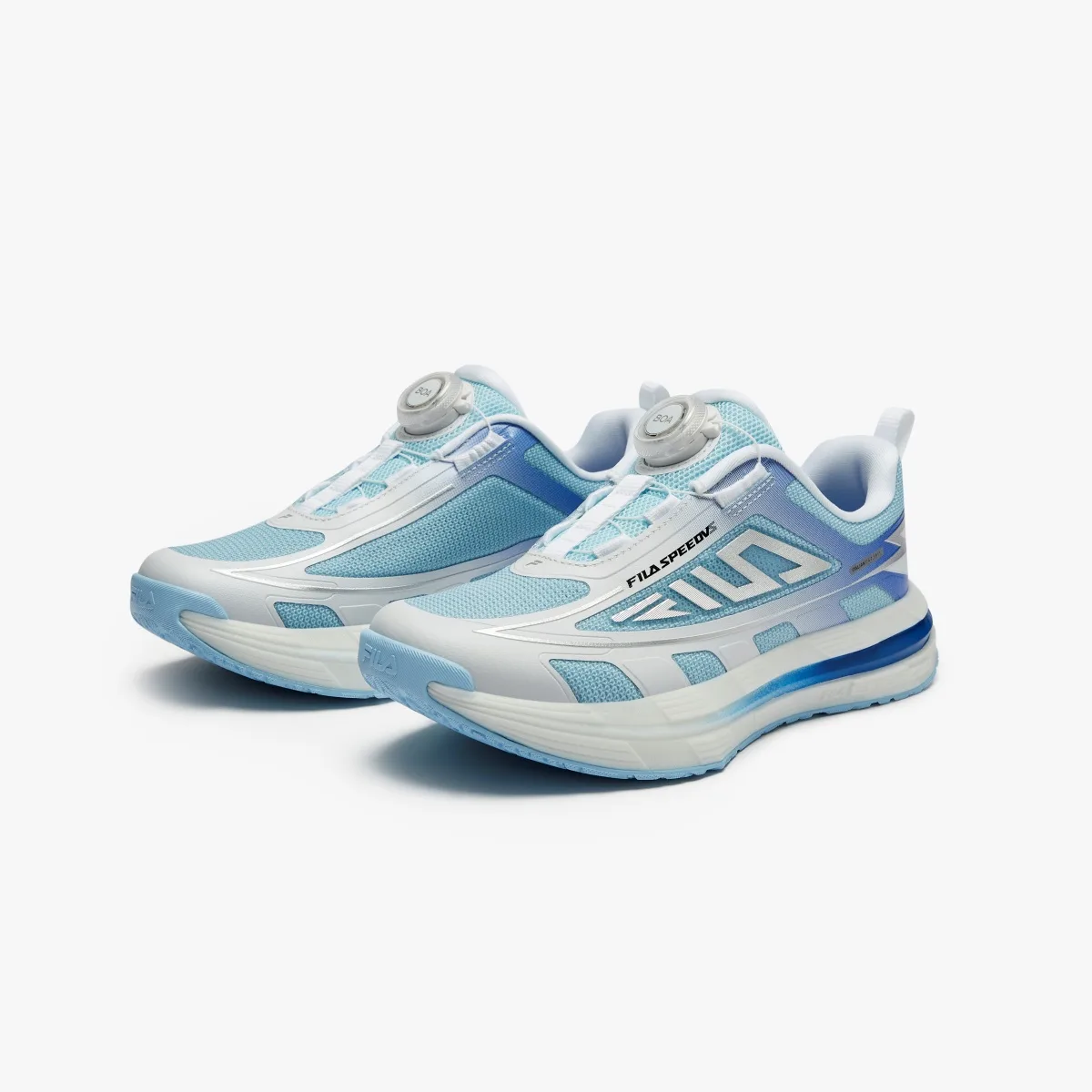 FILA KIDS Детские кроссовки для бега SPEED 5 с амортизацией, низкие, фиолетово-синие/FILA белые — фото 4