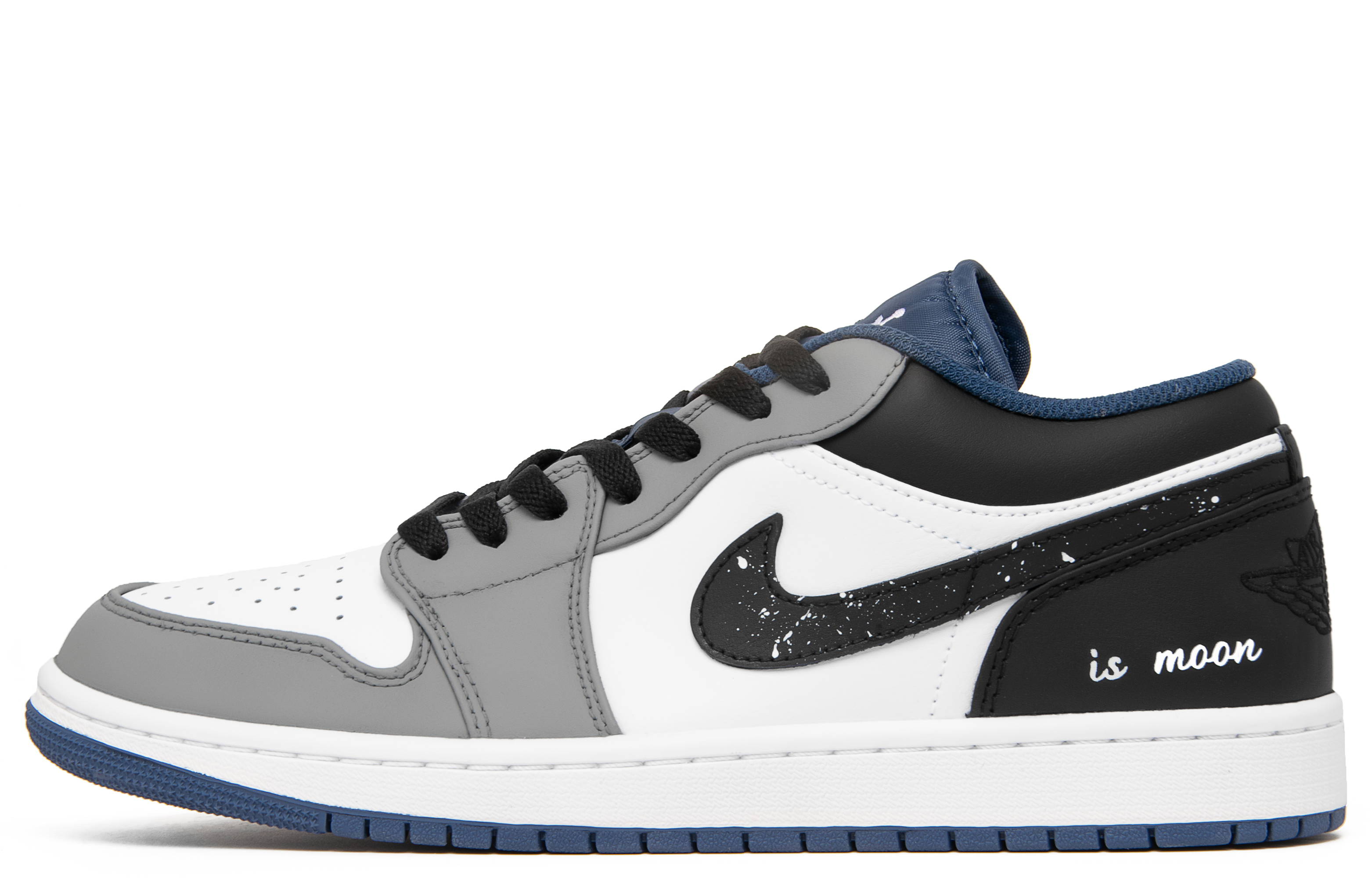 

Кроссовки Air Jordan 1 Vintage Basketball Shoes Men Low-top Black/grey/white, белый