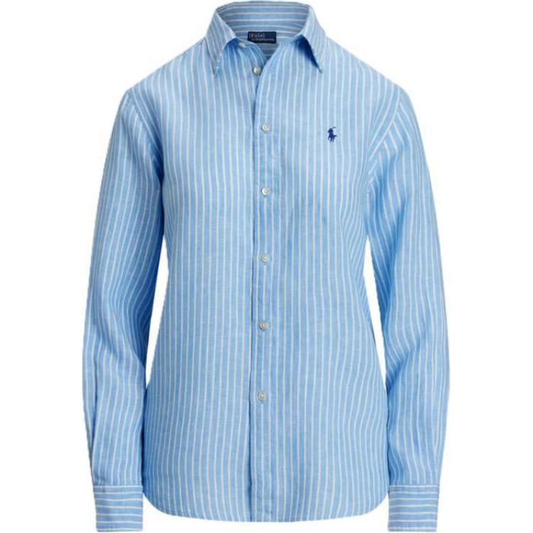 

Классическая рубашка в полоску Polo Ralph Lauren, синий