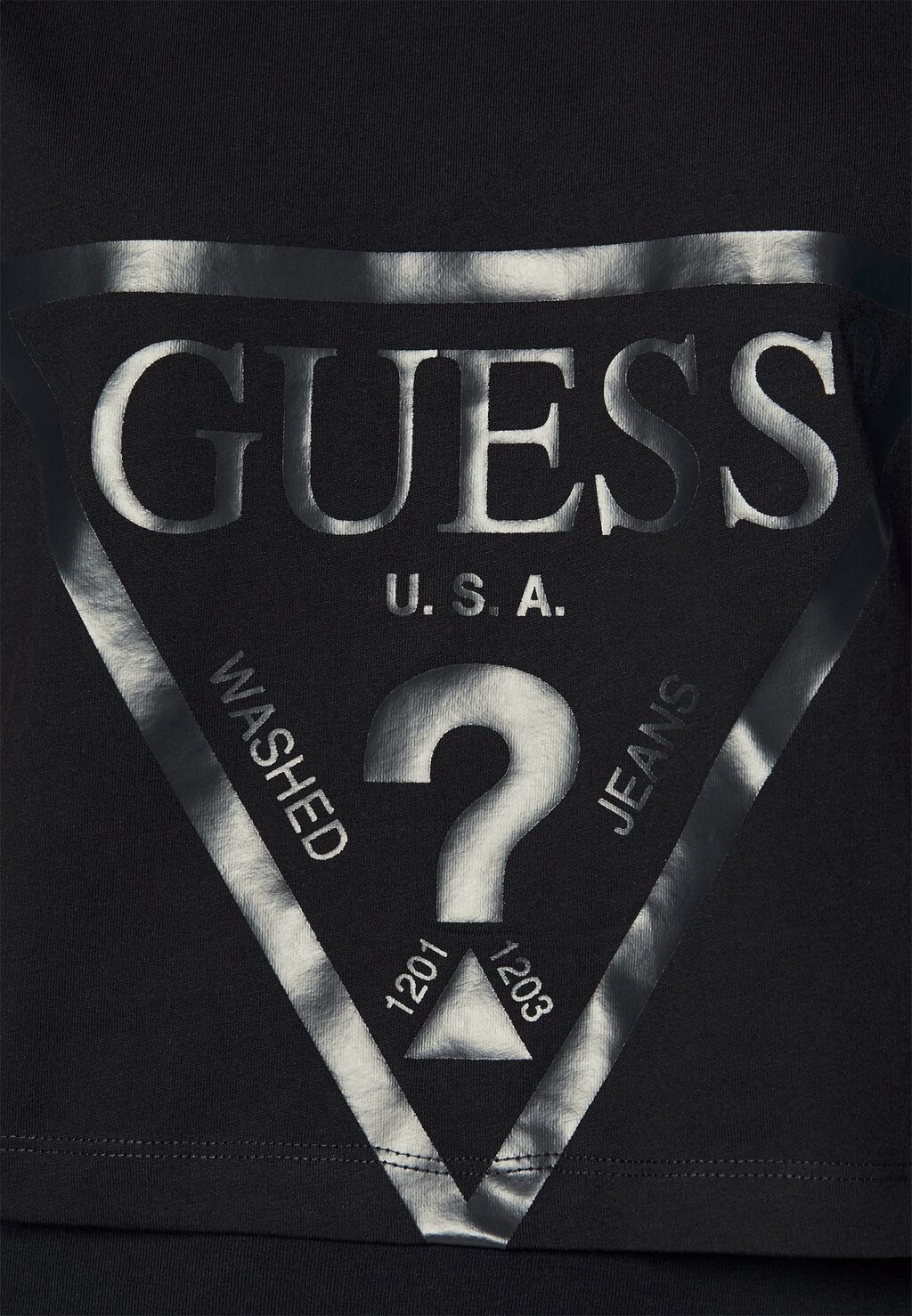 

Футболка с принтом Adele Crop Guess, черный