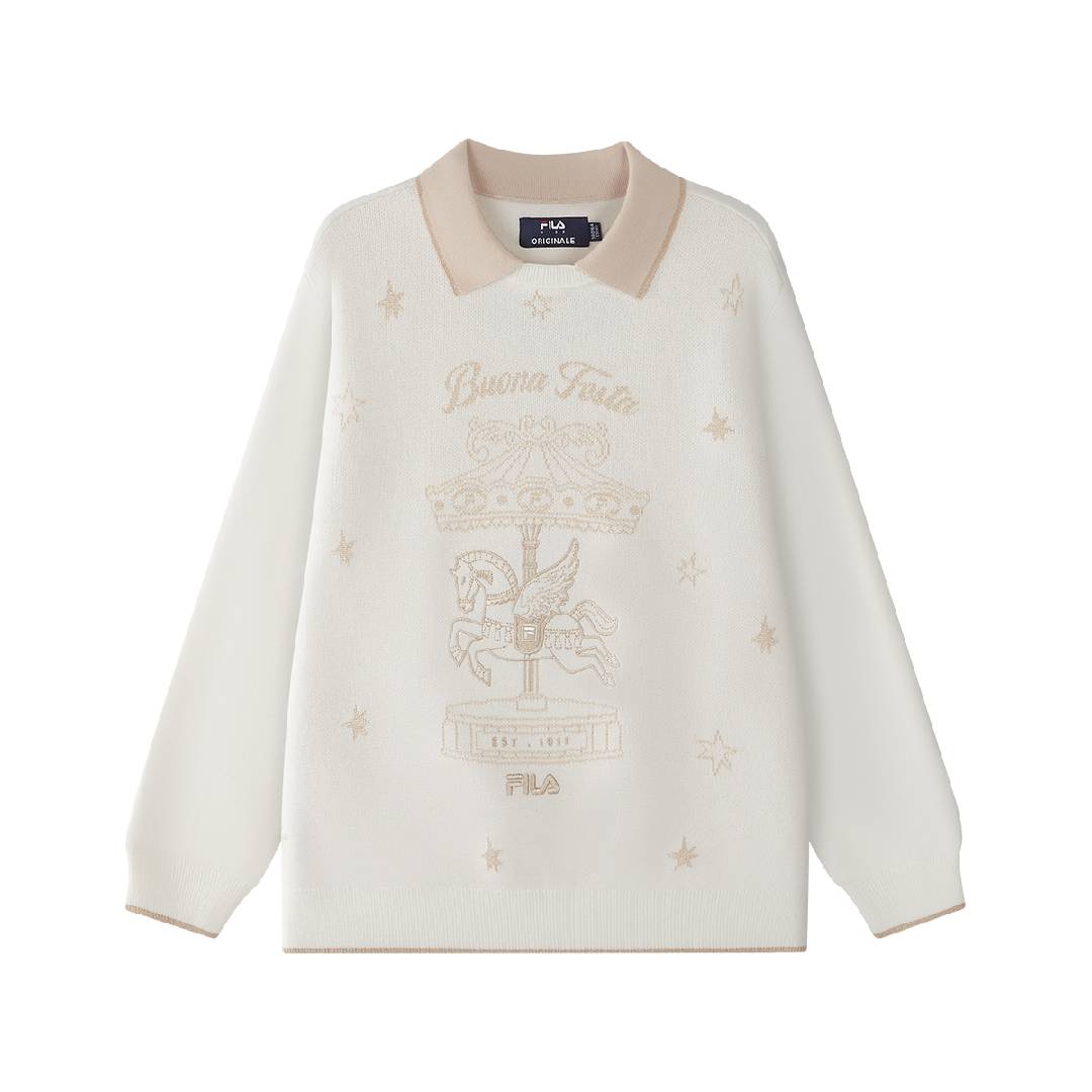 FILA KIDS Свитер Cloud White Kids'