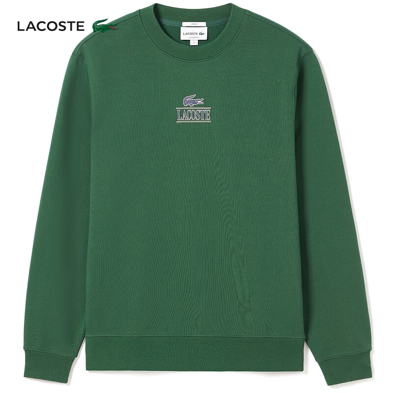 

Пуловер Lacoste с круглым вырезом, темно-синий
