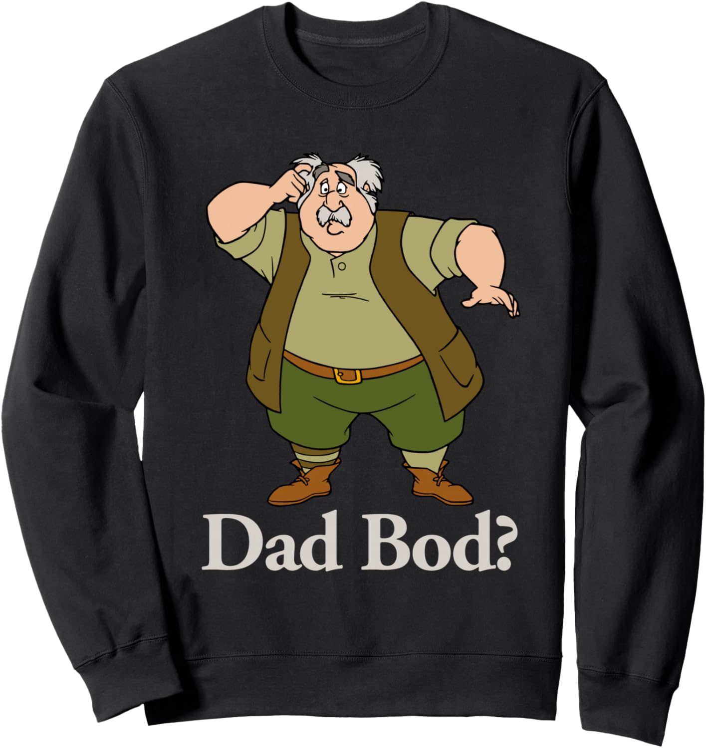 

Толстовка Disney Красавица и чудовище с изображением Мориса Дада Бода, черная