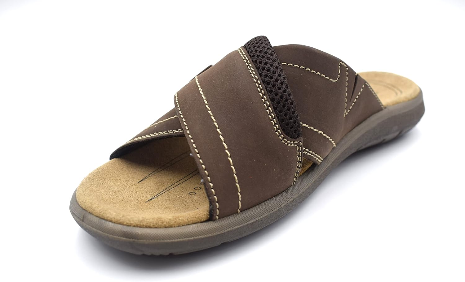 

Мужские повседневные кожаные сандалии NEKTA /ke'nekt/ - сандалии-сланцы, сандалии рыбака, коричневый