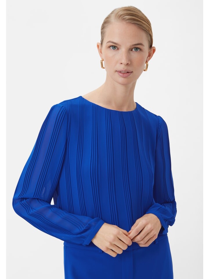 

Блуза comma Bluse langarm, синий