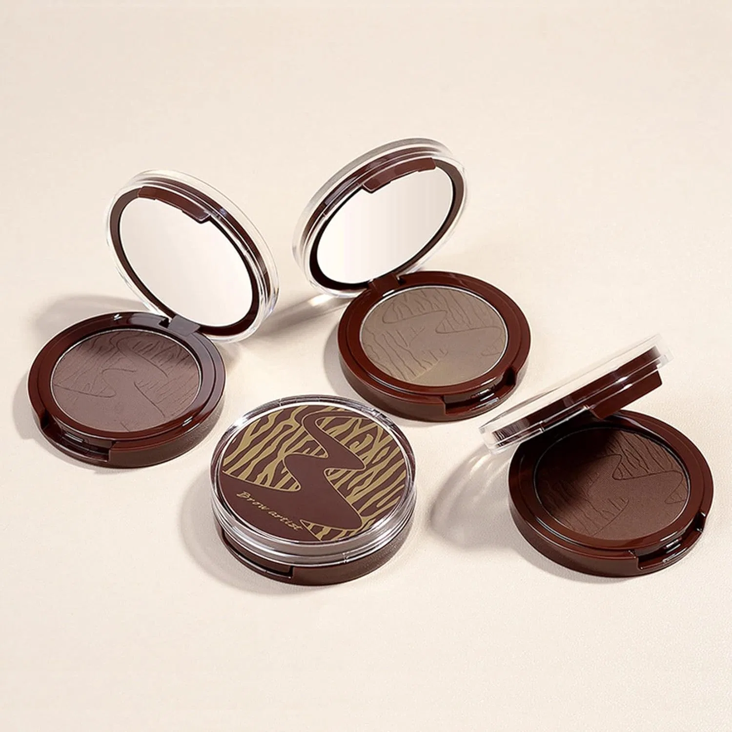 Пудра для бровей Monochrome Eyebrow Powder, 3.9 г, темно-коричневый — фото 2