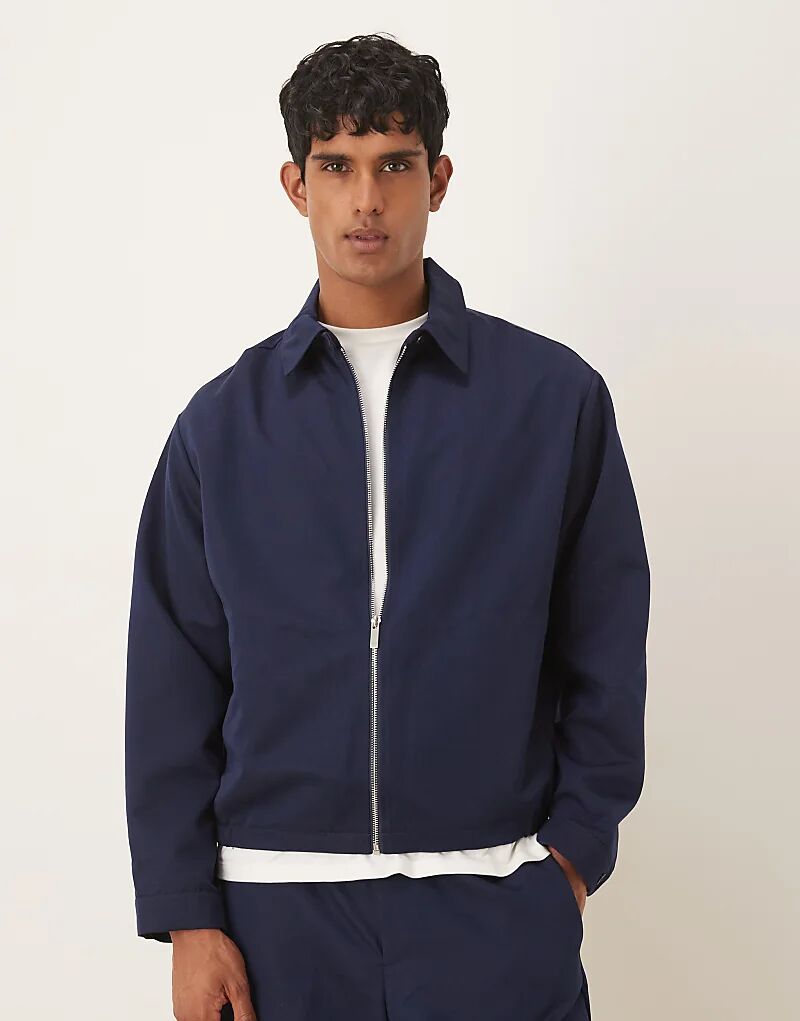 

Элегантная рубашка свободного кроя ASOS DESIGN темно-синего цвета - NAVY