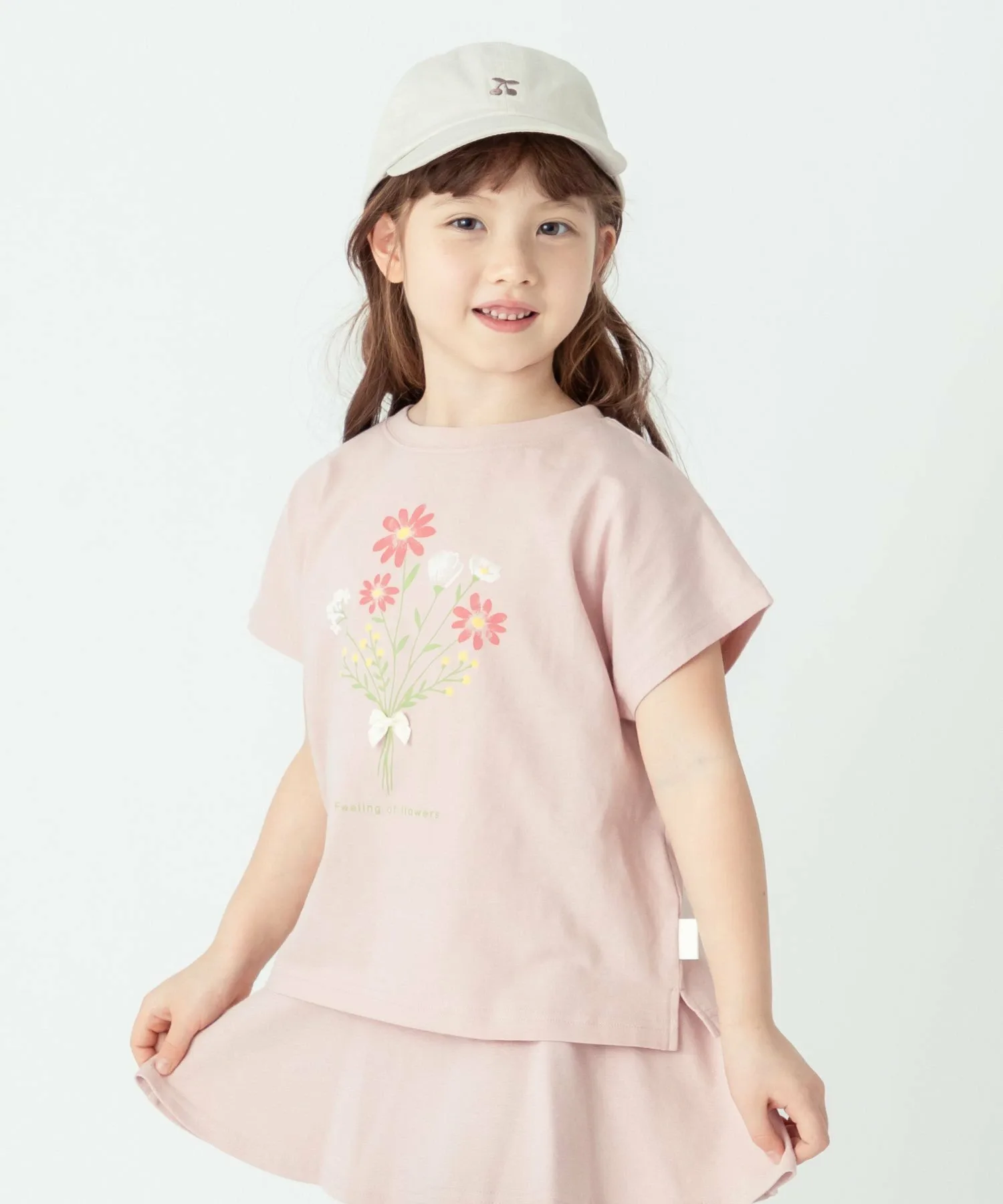Футболка с цветочным принтом Ever Closet, pink