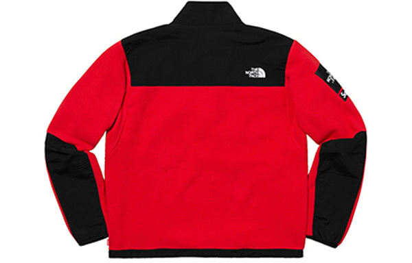 Куртка Supreme SS19 x The North Face Arc Logo Denali Fleece Jacket Red, красный — фото 2