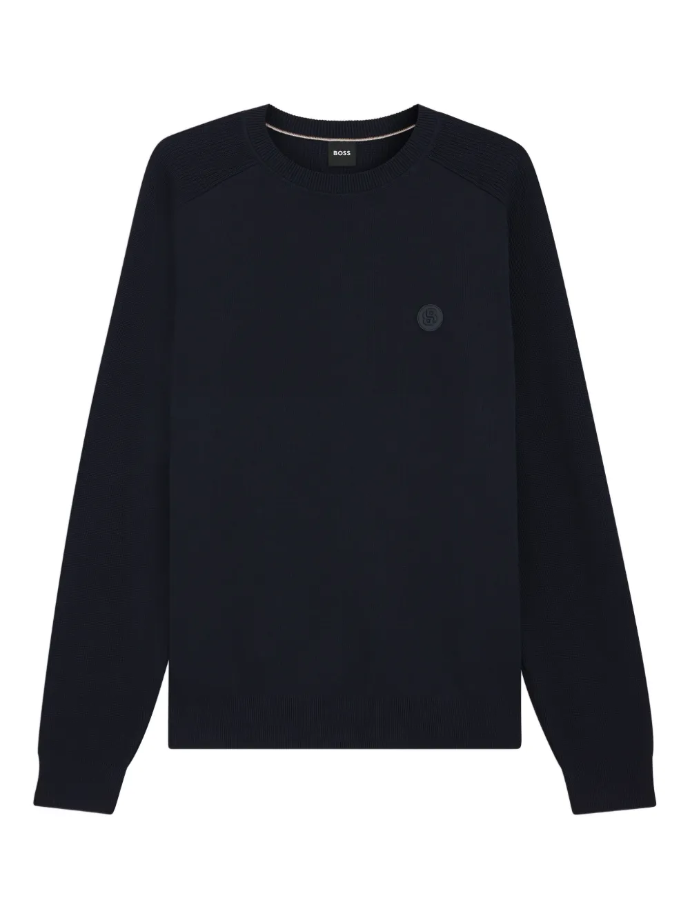 

Свитер с нашивкой-логотипом BOSS, синий