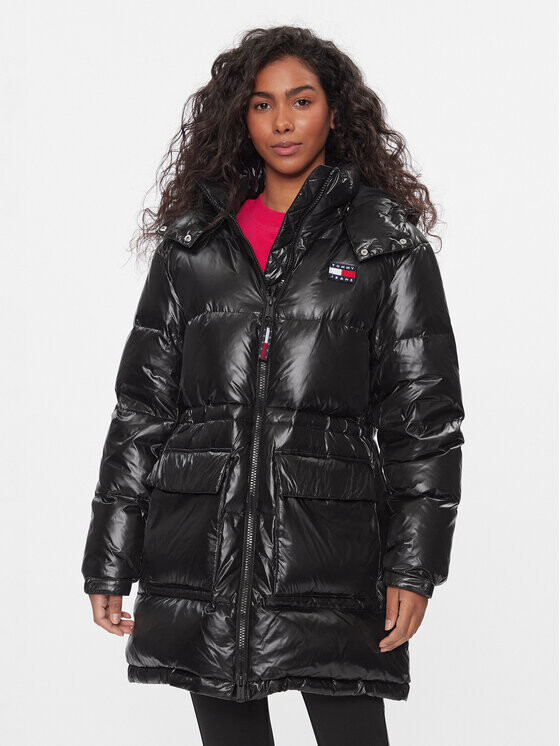 

Пуховик стандартного кроя Tommy Jeans, черный