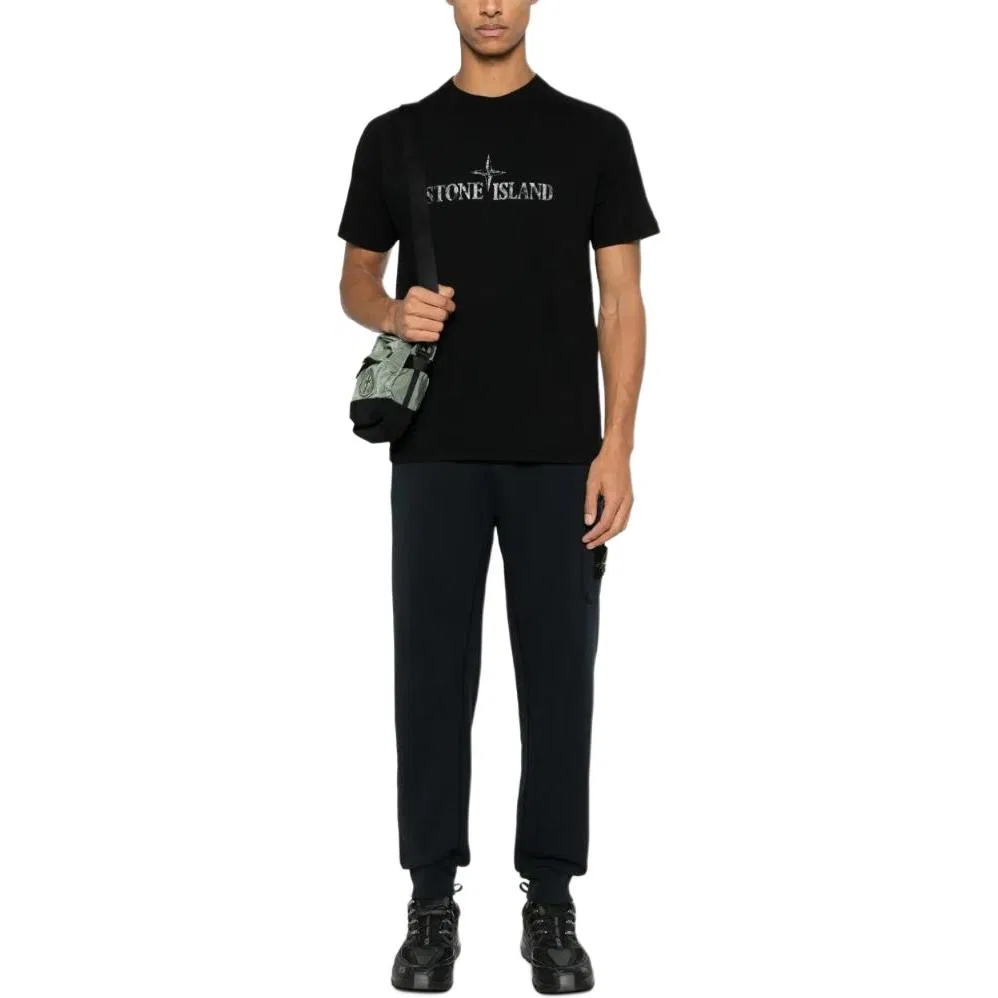 Трекерные брюки Compass-badge STONE ISLAND, Marine Blue — фото 3
