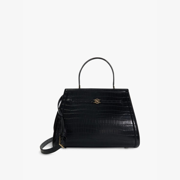 

Большая сумка Dante из искусственной кожи с тиснением под крокодила и ручкой сверху Dune, черный