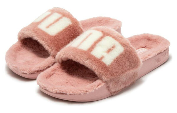 Тапочки leadcat 2.0 fuzz slides 'carnation pink' Puma, розовый — фото 3