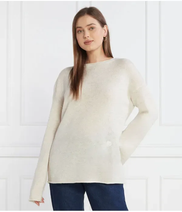 Шерстяной свитер BOAT-NK relaxed fit Tommy Hilfiger, бежевый — фото 3