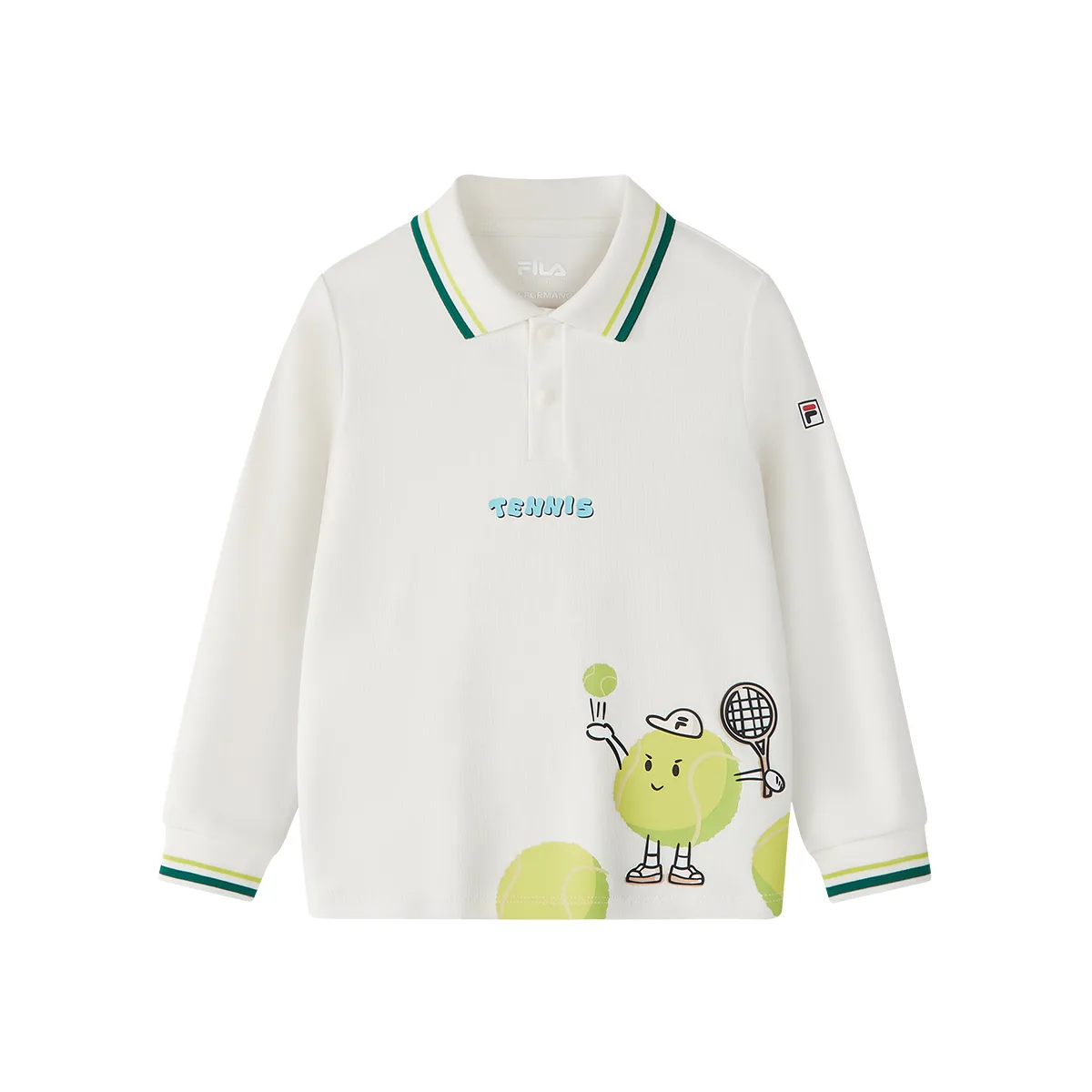 FILA KIDS Футболка поло performance fpf cloud white детская