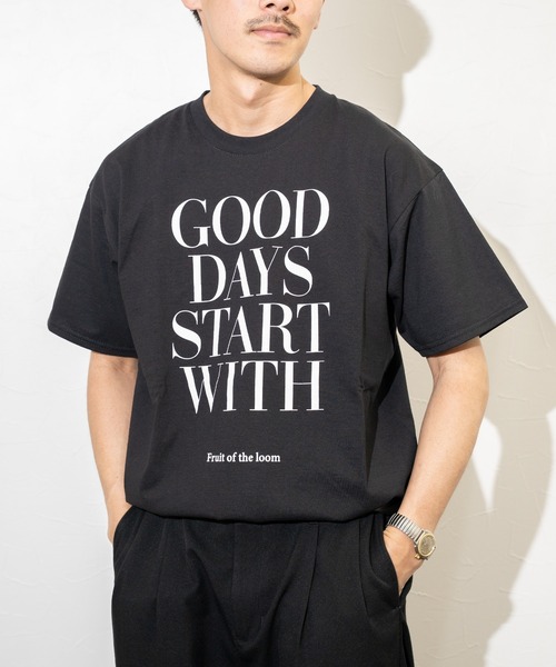 

Футболка с принтом, унисекс, короткий рукав FRUIT OF THE LOOM, черный