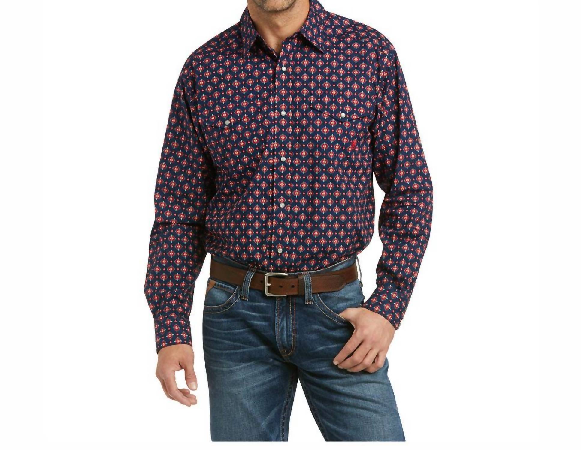

Мужская рубашка Piero Western в цвете Old Navy ARIAT