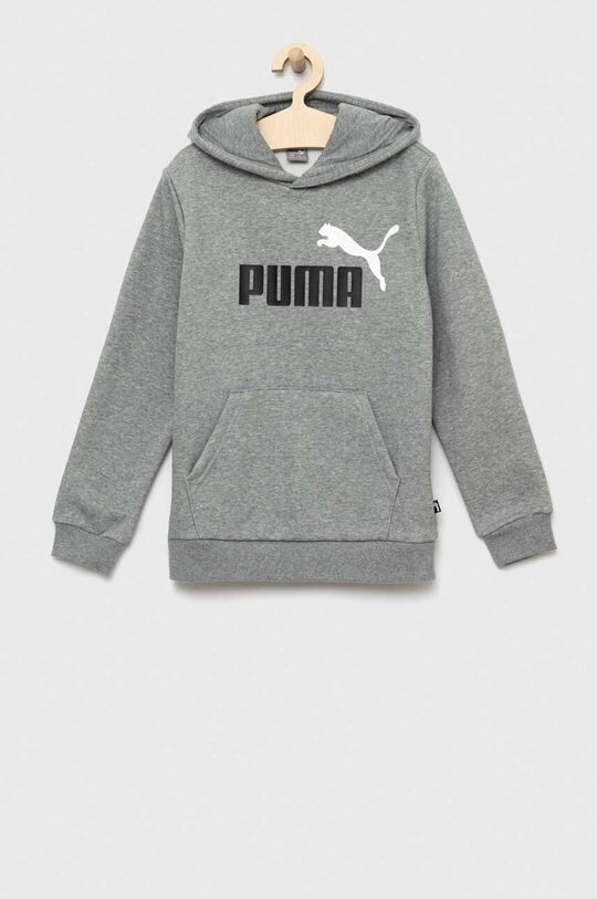 

Детская толстовка ESS+ 2 Col Big Logo Hoodie FL B Puma, серый