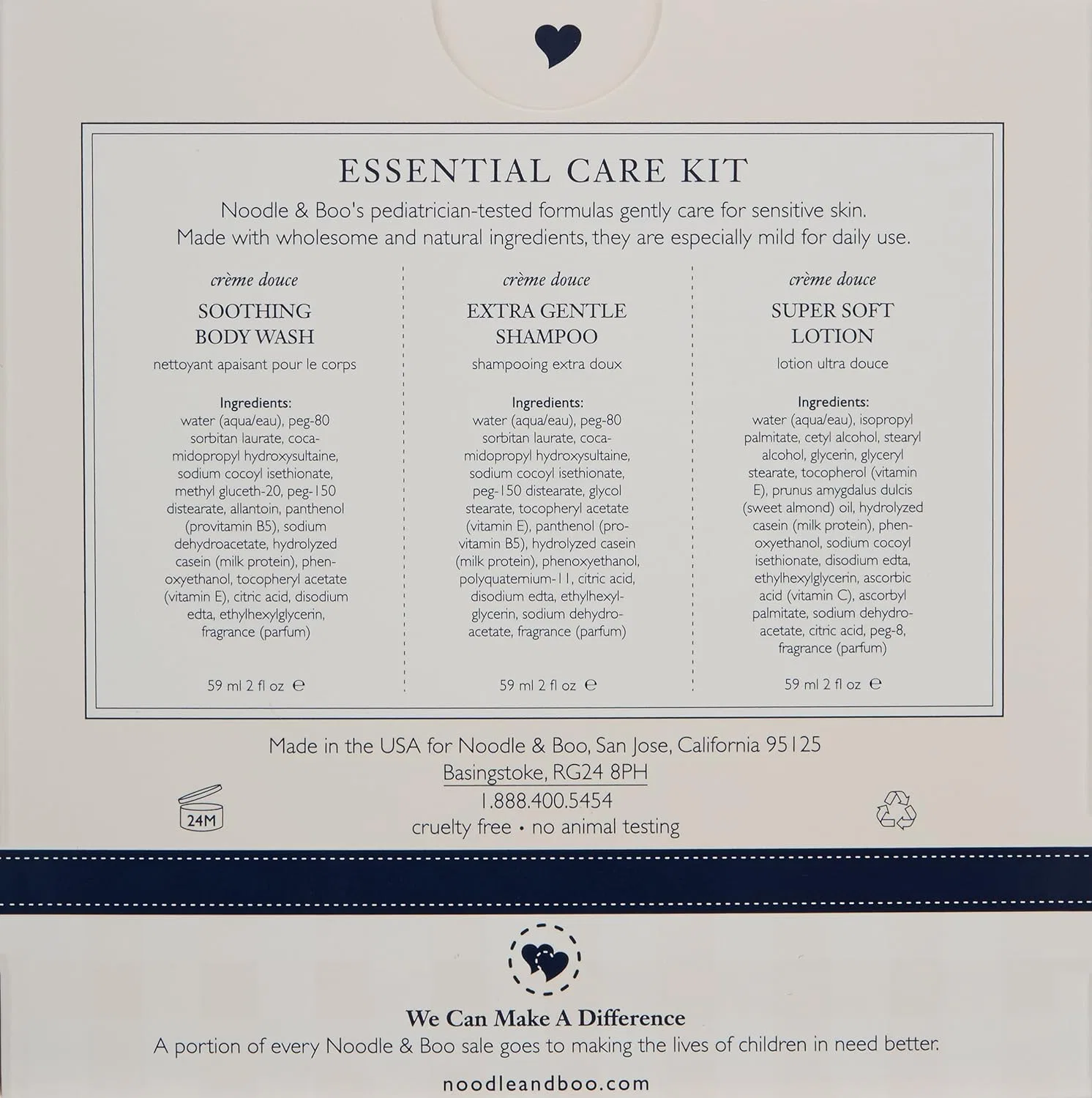 Набор для ухода «Essential Care Kit» 3 предмета Noodle & Boo — фото 3